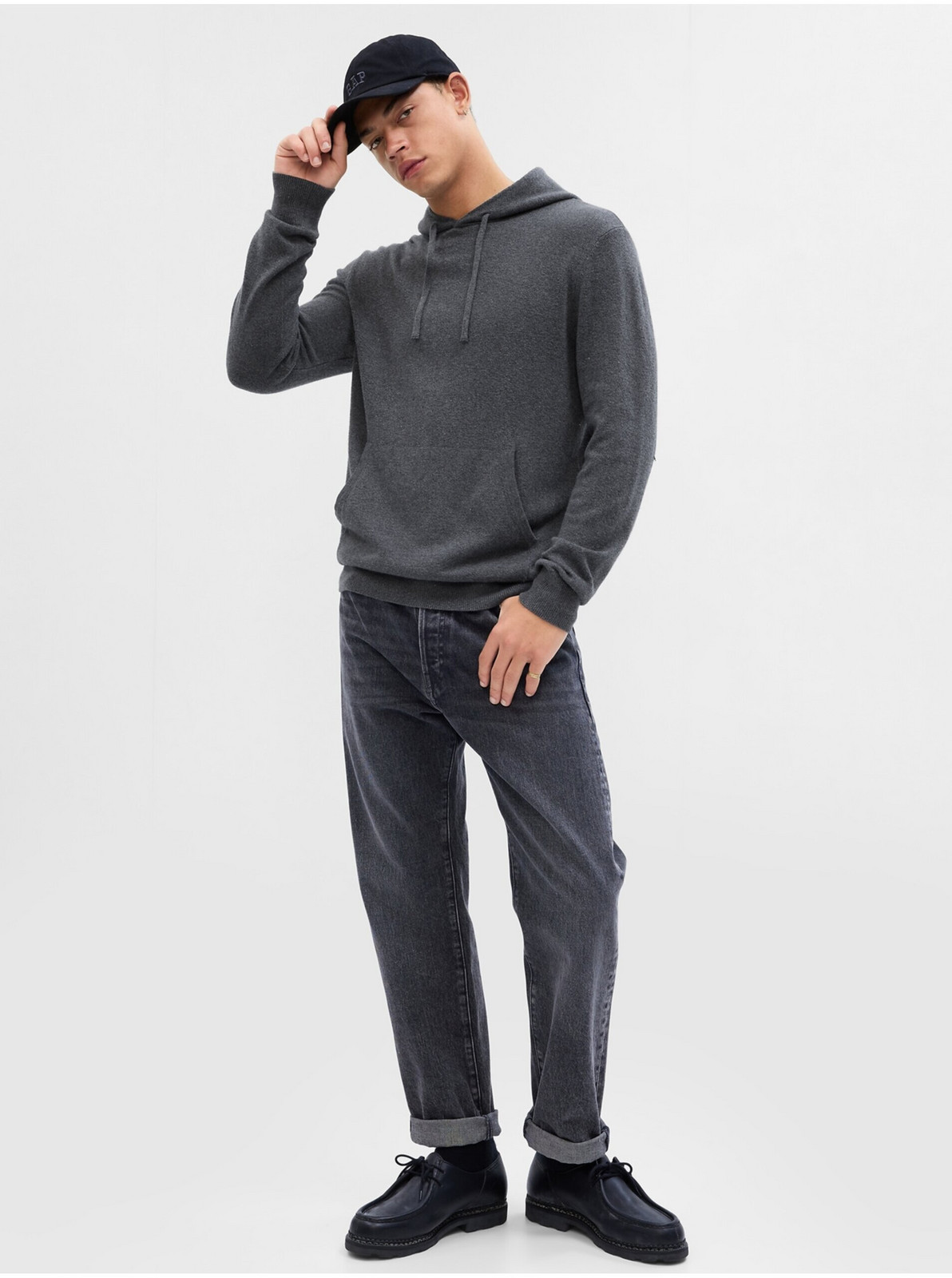 Čierna pánska mikina GAP CashSoft