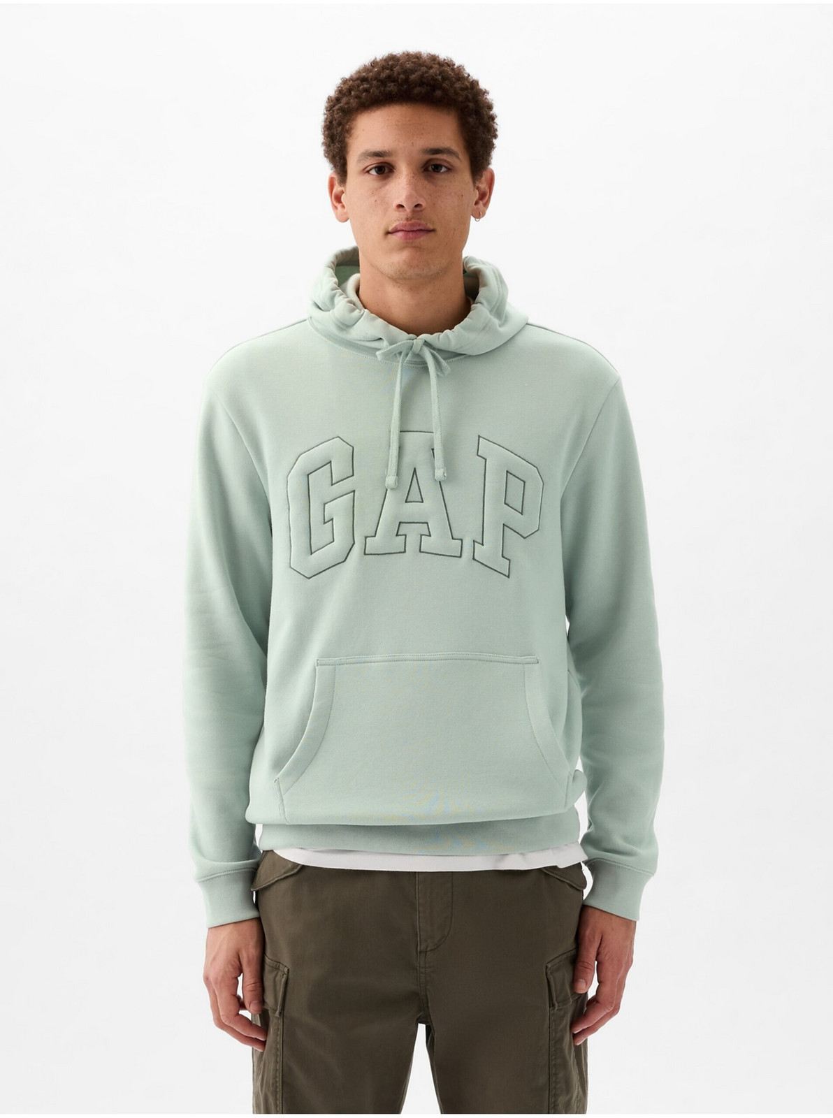 Svetlo zelená pánska mikina GAP