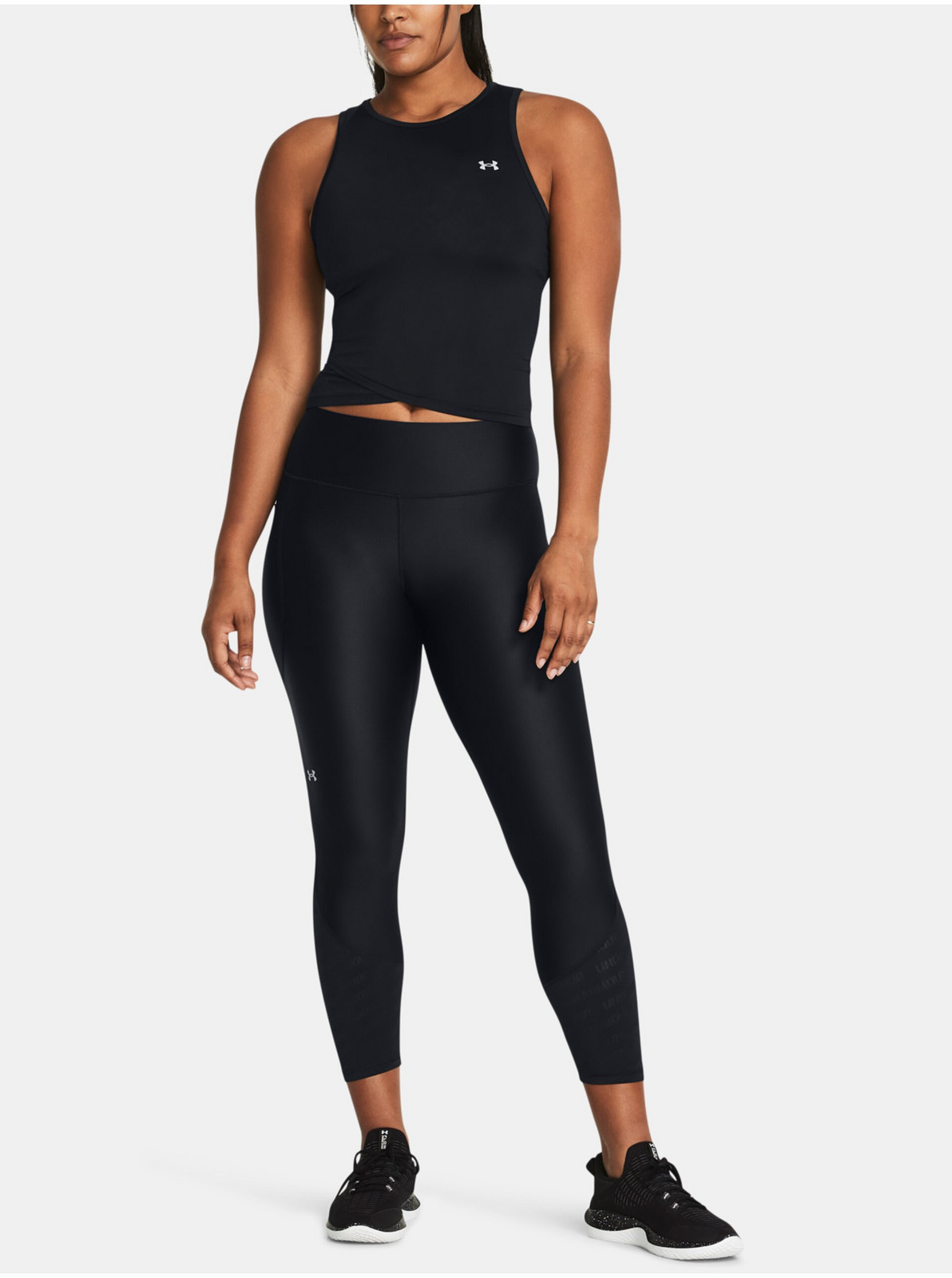 Čierne dámske športové legíny Under Armour Vanish Breeze Ankle