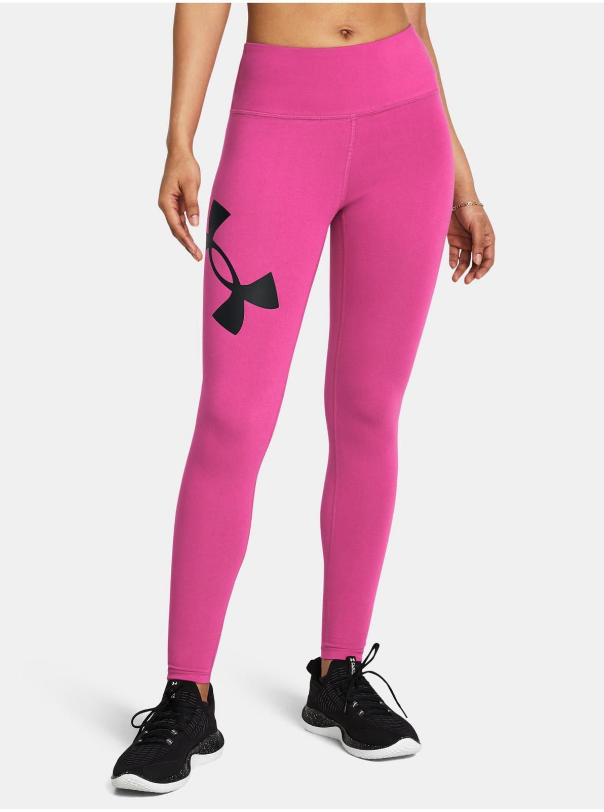 Ružové dámske legíny Under Armour Campus