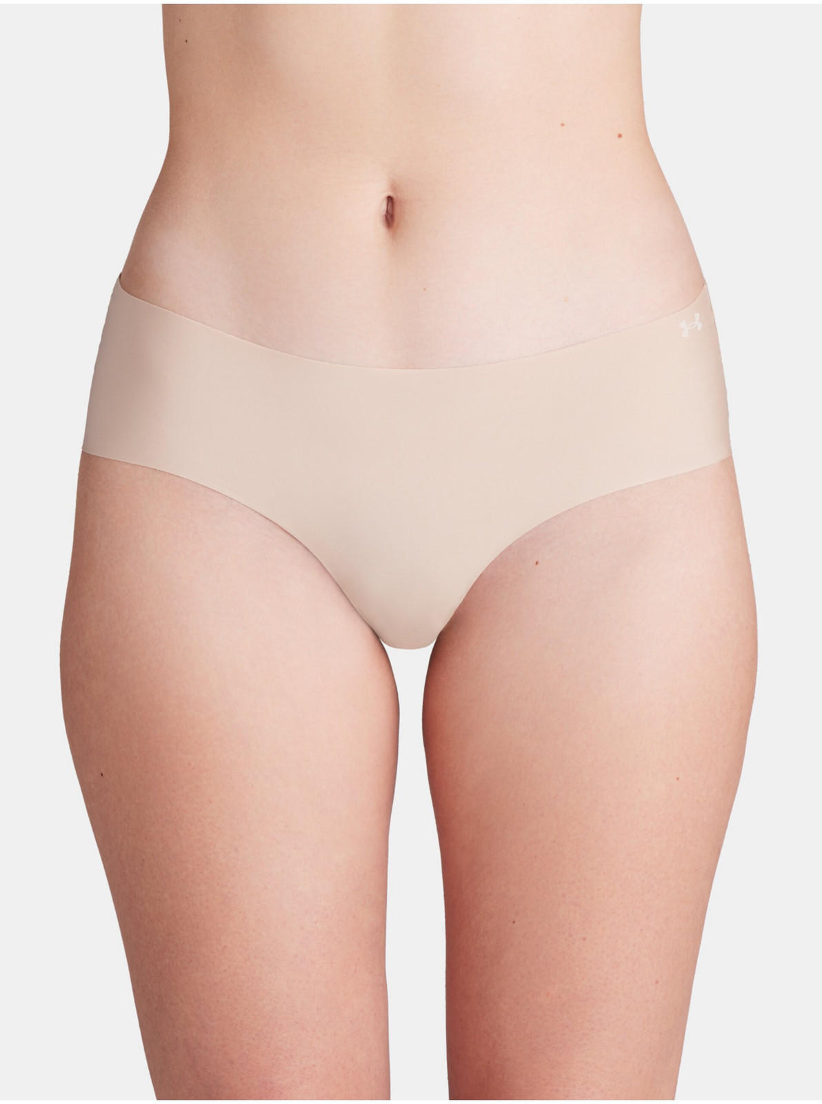 Súprava troch dámskych nohavičiek v béžovej farbe Under Armour UA Pure Stretch NS Hipster