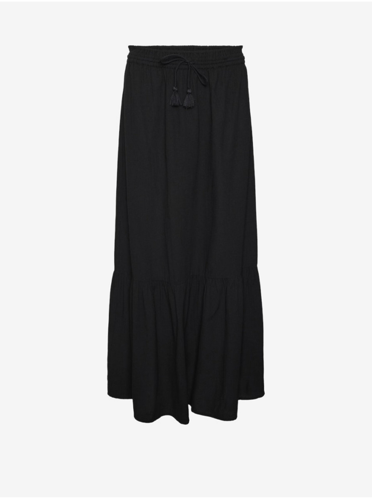 Čierna dámska maxi sukňa Vero Moda Pretty