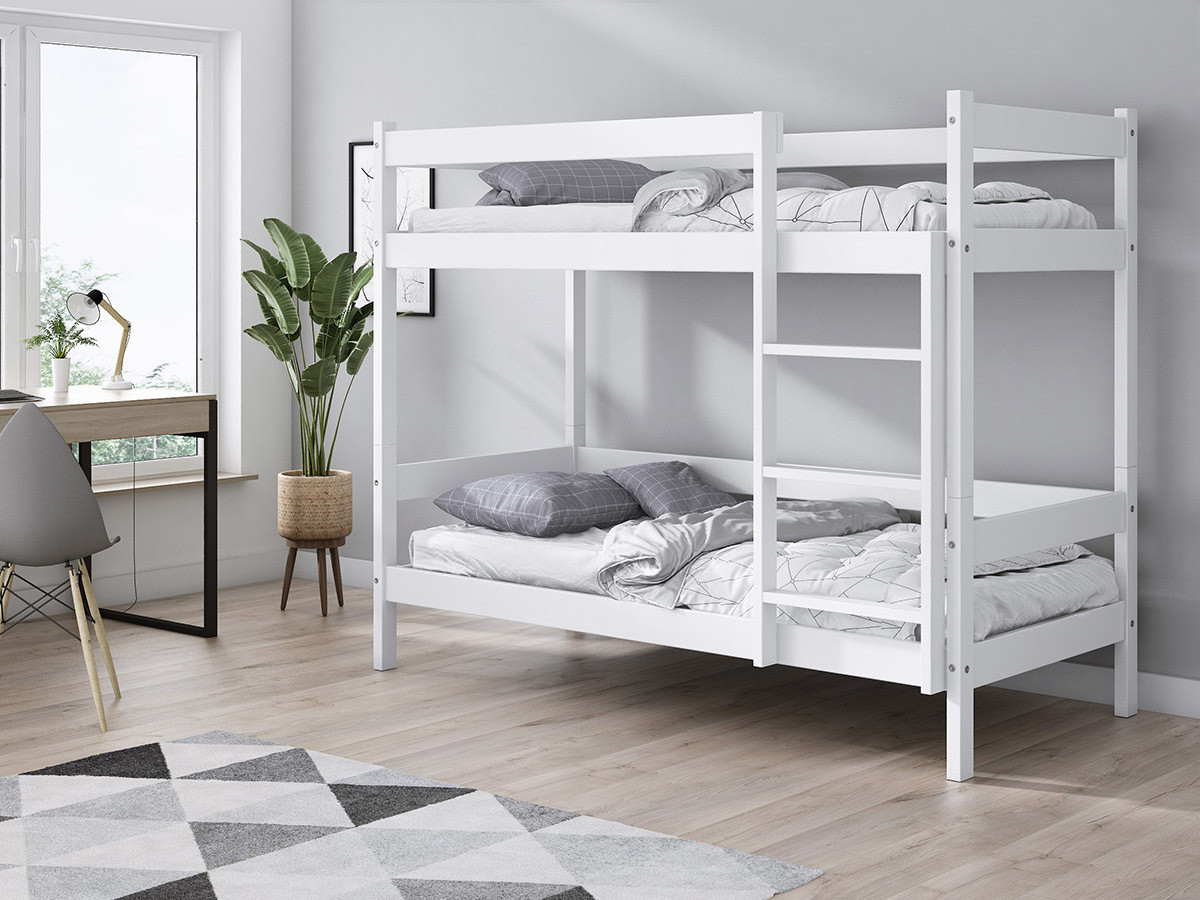 Ourbaby 36214-0 Midas bunk bed 200x90 - white posteľ bez úložného priestoru cm