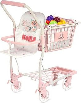 DeCuevas 52179 Pojazdný nákupný vozík 2 v 1 s ovocím Koala 2024