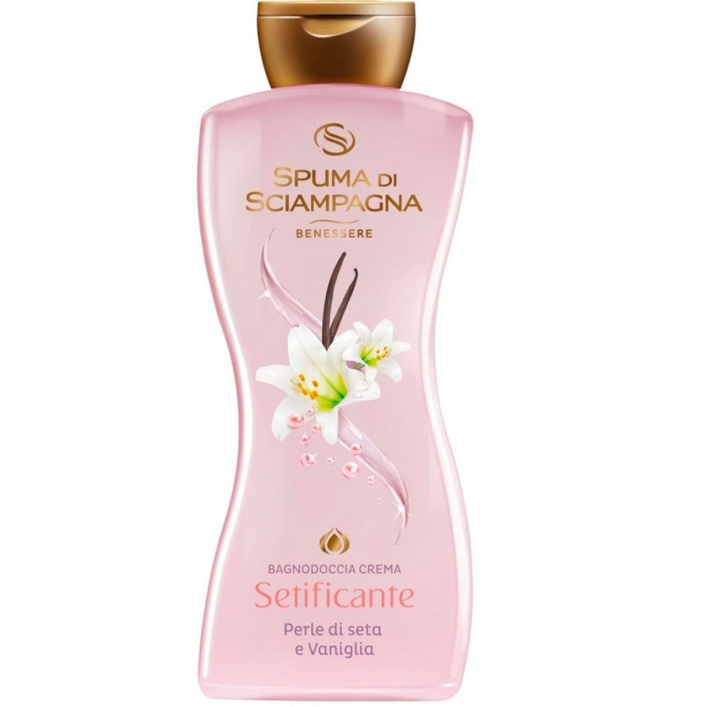 Bennesere Spuma di Sciampagna sprchový gél 650ml-Setificante -Perle di Seta e Vaniglia