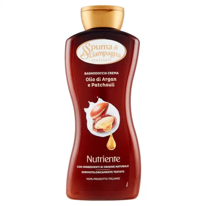 Bennesere Spuma di Sciampagna olio di Argan e Patchouli dámsky sprchový gél - 650 ml