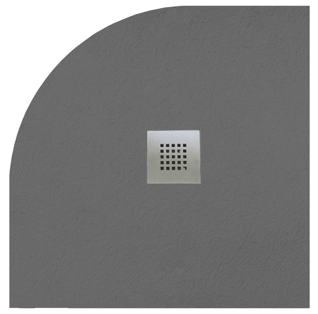 GELCO Sprchová vanička MITIA PMSR90 900x900 sivá profilovaná PMSR90