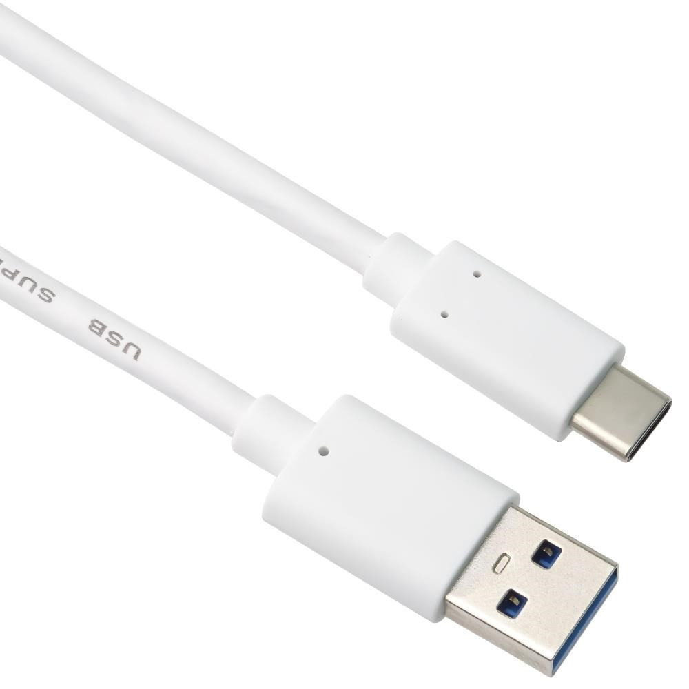 PremiumCord kábel USB-C - USB 3.0 A (USB 3.2 generation 2, 3A, 10Gbit/s) 3m, biela