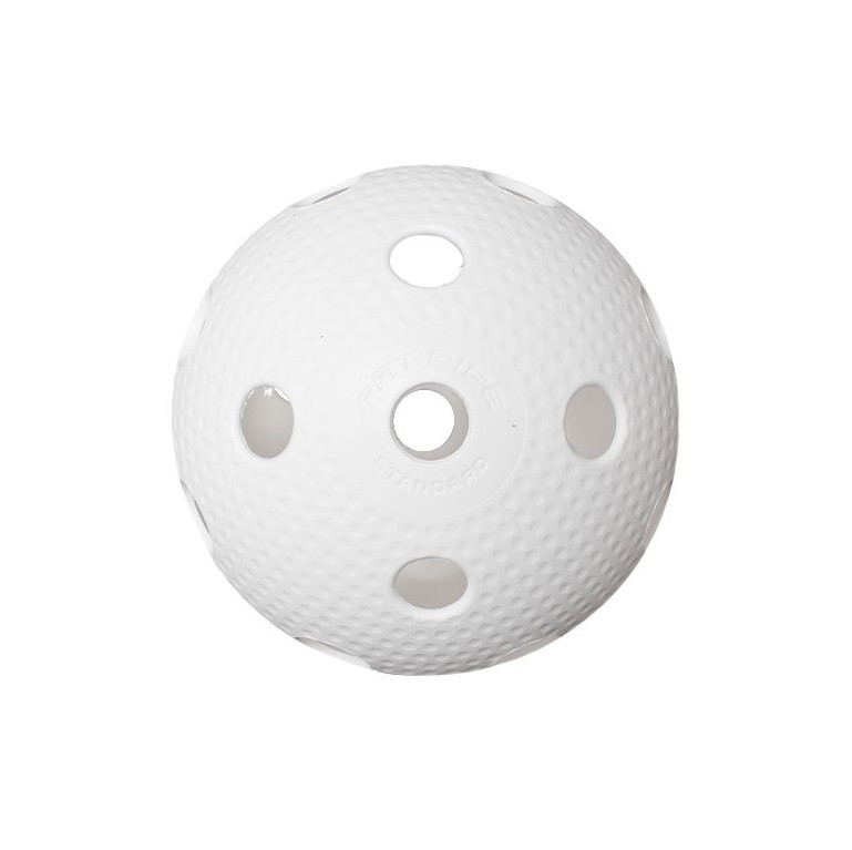 Florbalová loptička FAT PIPE - biela