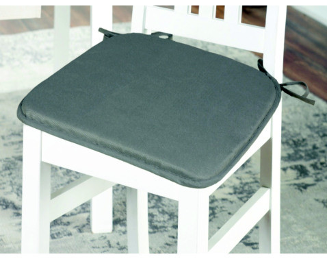 Sada podsedákov na stoličky (4 ks) Lola 38x38 cm, strieborná%