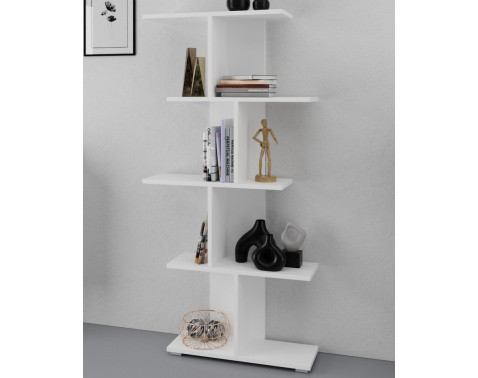 Členitý regál Fox, biely%