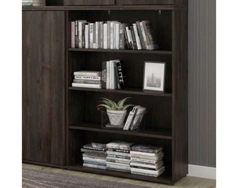 Regál Charles 80 cm/120 cm, dub čoko%