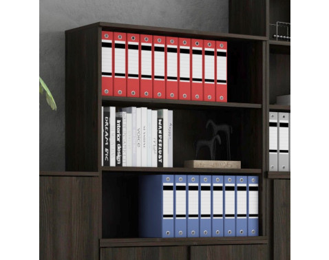 Regál Charles 80 cm/91 cm, dub čoko%