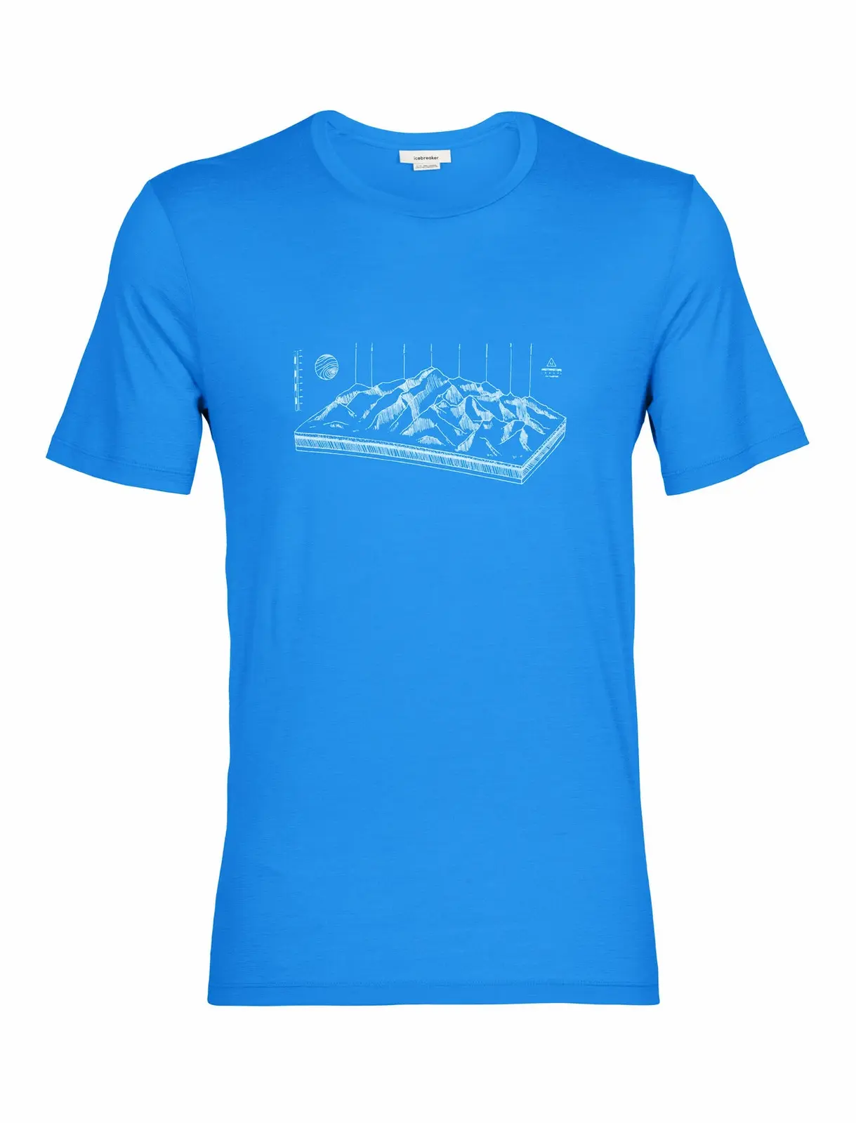 Men's T-Shirt icebreaker Tech Lite II SS Alp Lazurite