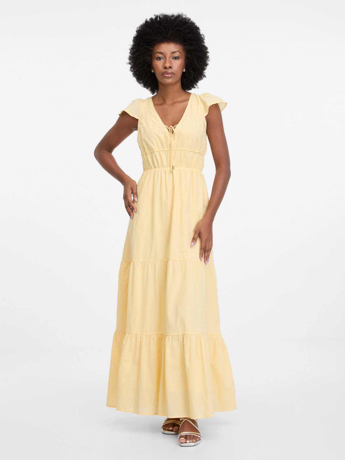 Orsay Yellow Women's Maxi Dress - Women's