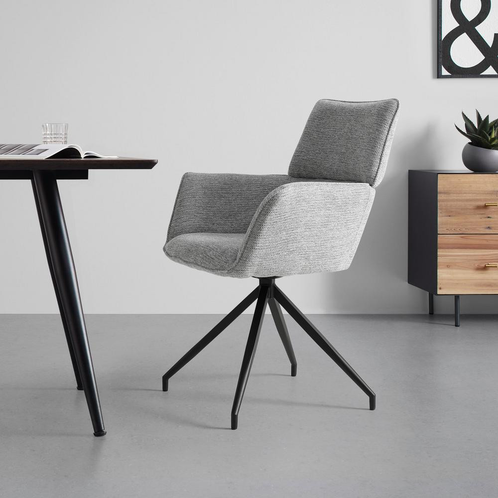 Trendy Stolička V Sivej Farbe S Drevenými Nohami