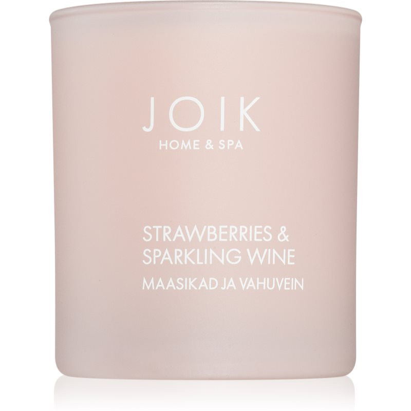 JOIK Organic Home & Spa Strawberries & Sparkling Wine vonná sviečka 150 g