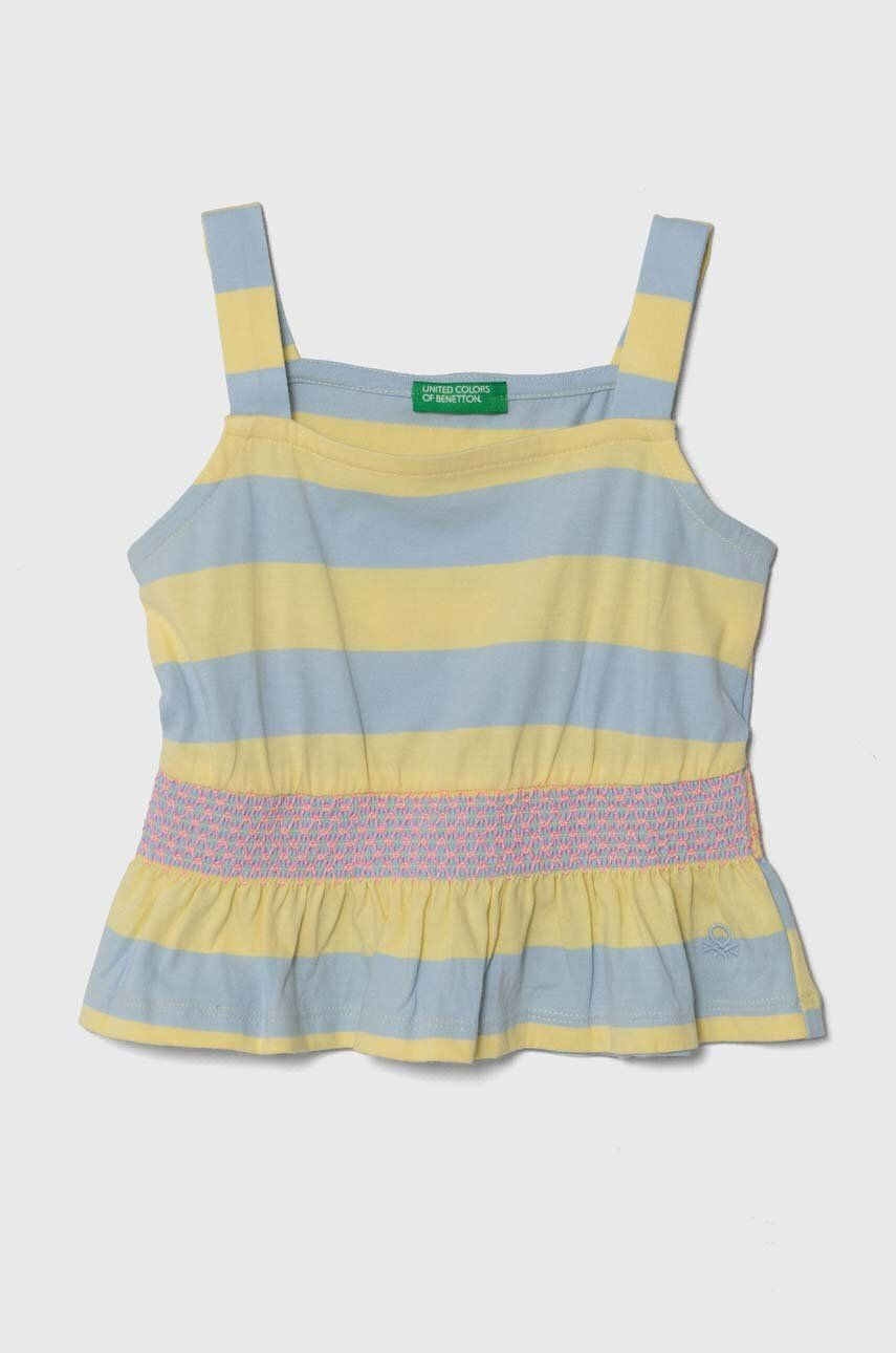 Detský bavlnený top United Colors of Benetton