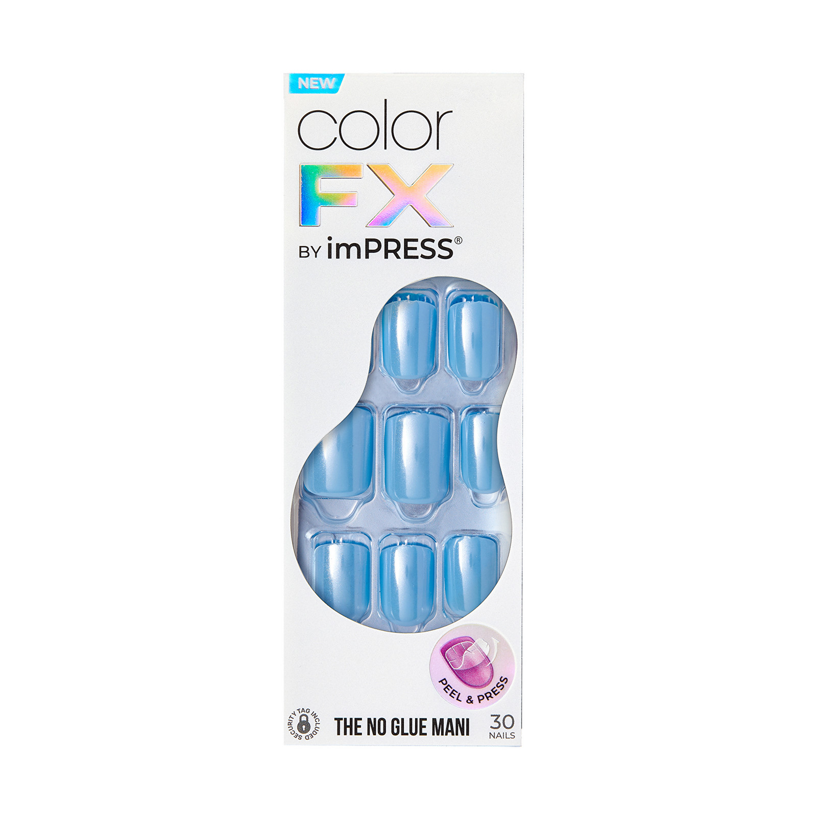KISS Nalepovacie nechty ImPRESS Color FX - Meta 30 ks