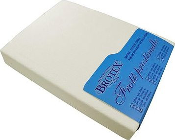 Brotex Froté prestieradlo 80 × 200 cm, smotanové