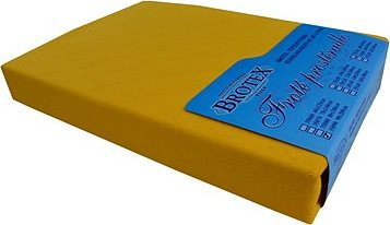 Brotex Froté prestieradlo 140 × 200 cm, sýto žlté