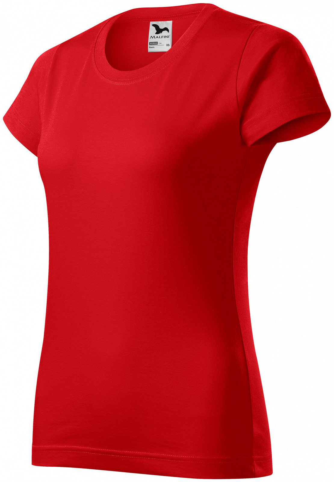 Dámske tričko jednoduché, červená, 3XL