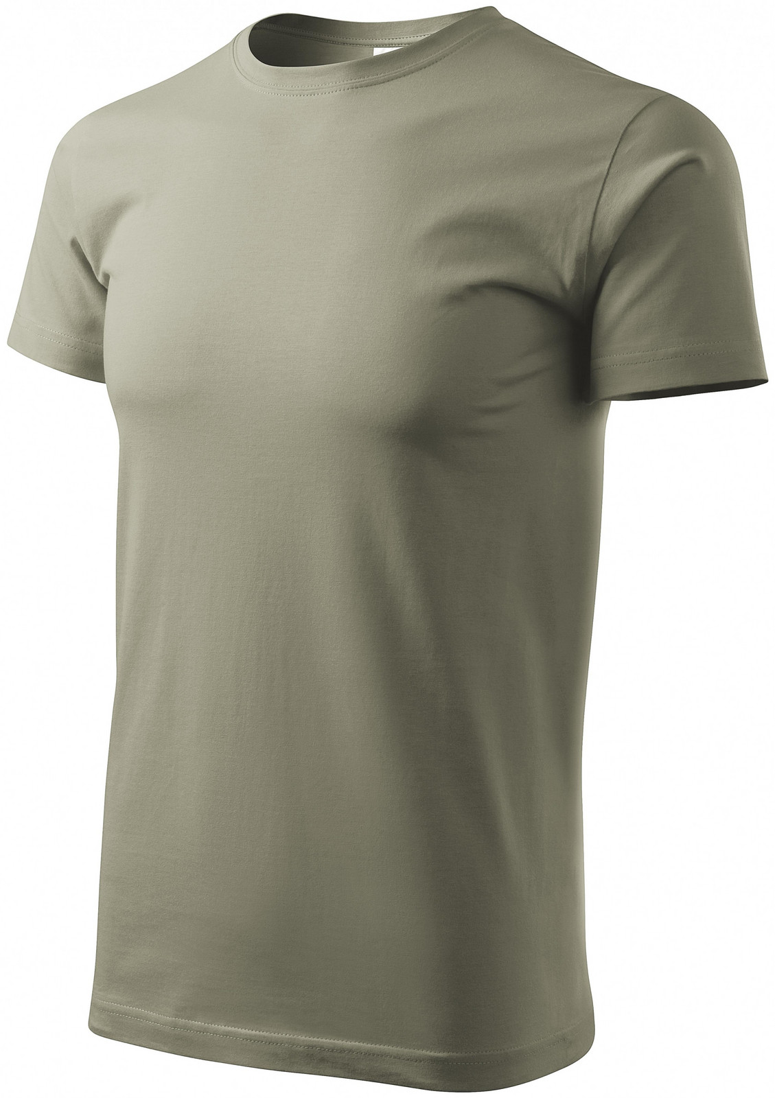 Tričko vyššej gramáže unisex, svetlá khaki, XS