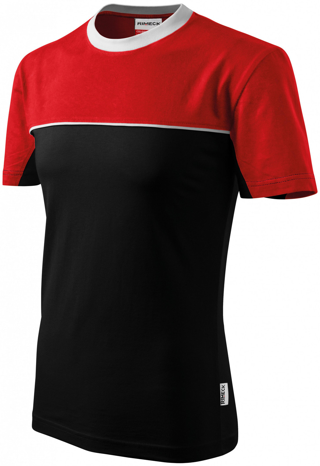 Tričko dvojfarebné, čierna, 4XL