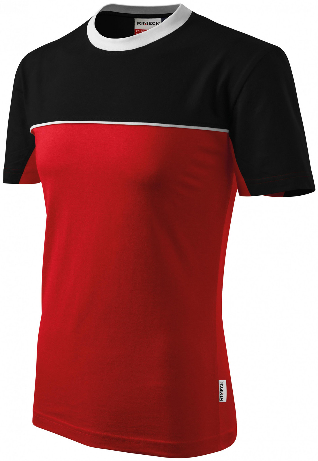 Tričko dvojfarebné, červená, 4XL