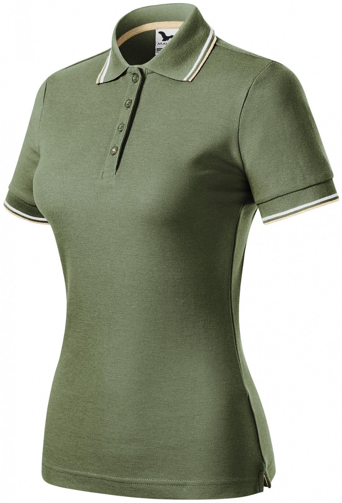 Dámska polokošeľa klasická, khaki, XS