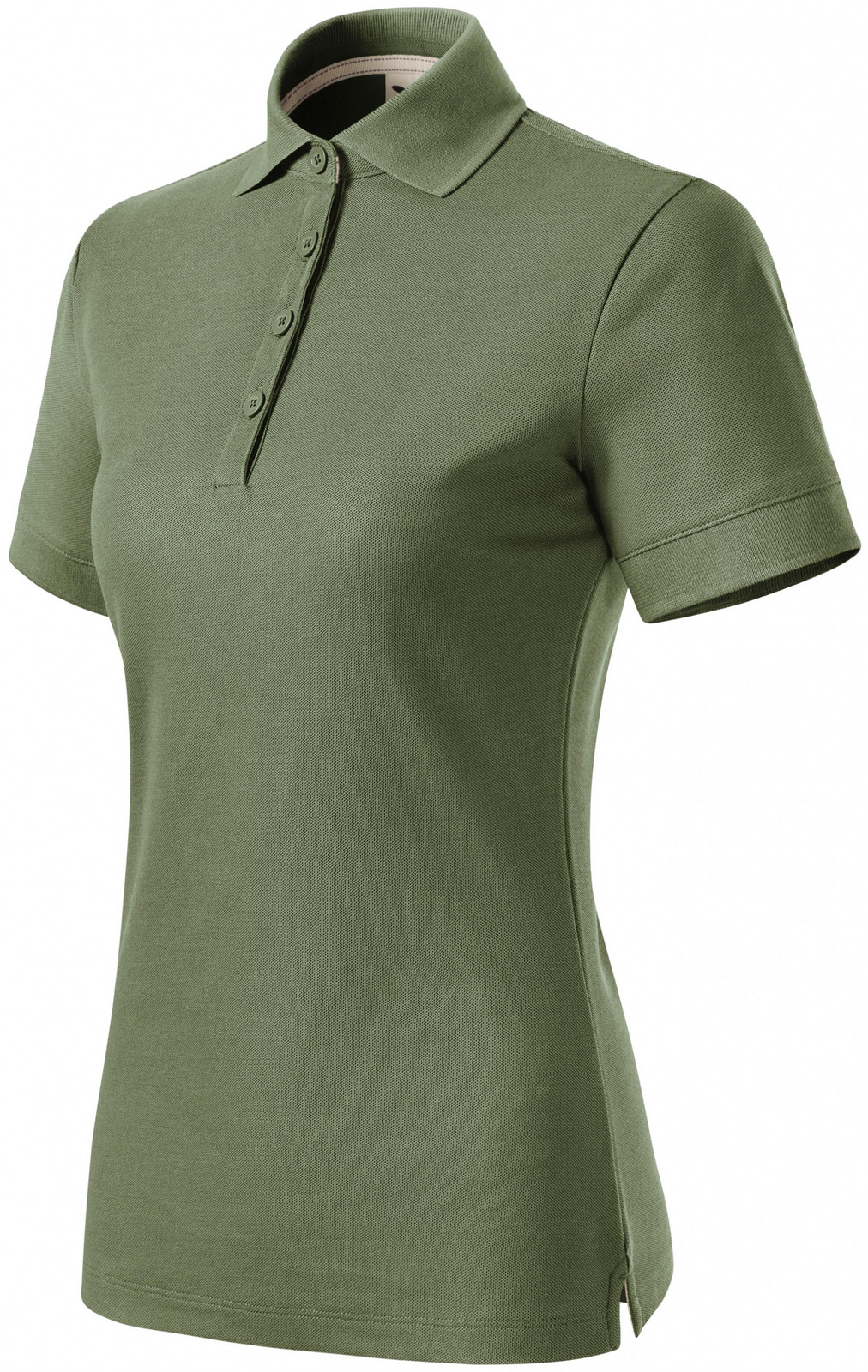 Dámska polokošeľa z organickej bavlny, khaki, XS