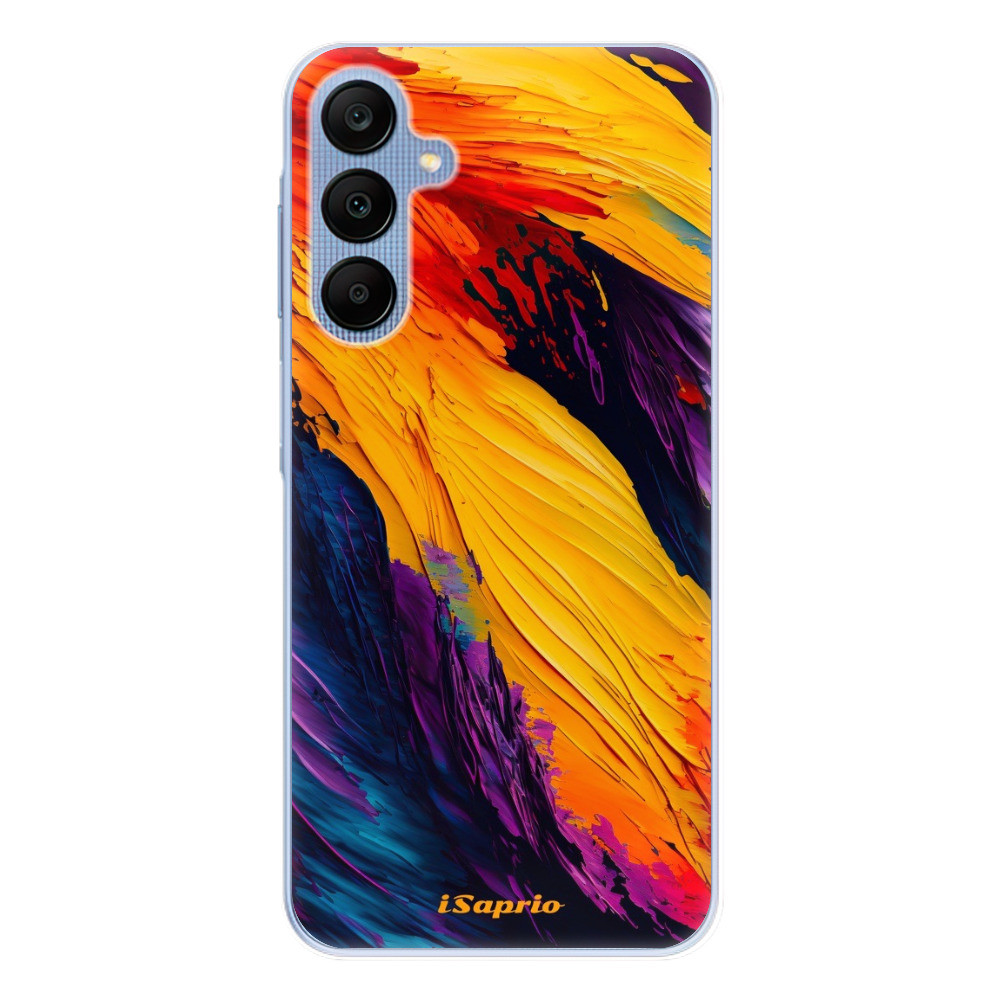Odolné silikónové puzdro iSaprio - Orange Paint - Samsung Galaxy A25 5G