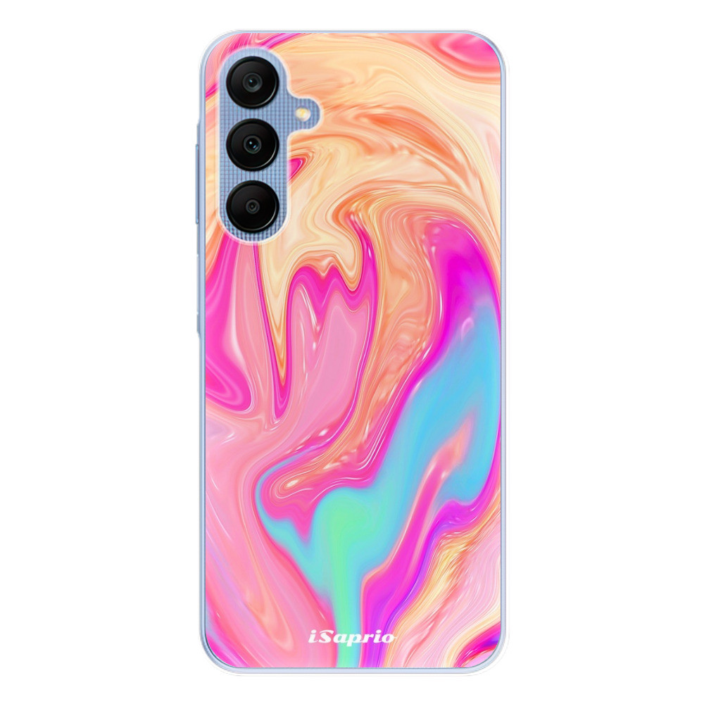 Odolné silikónové puzdro iSaprio - Orange Liquid - Samsung Galaxy A25 5G