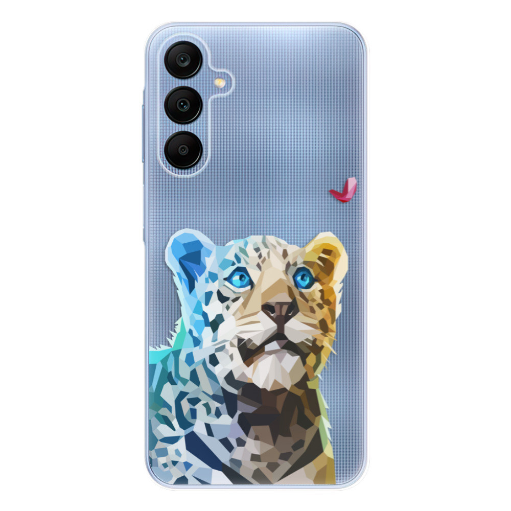 Odolné silikónové puzdro iSaprio - Leopard With Butterfly - Samsung Galaxy A25 5G