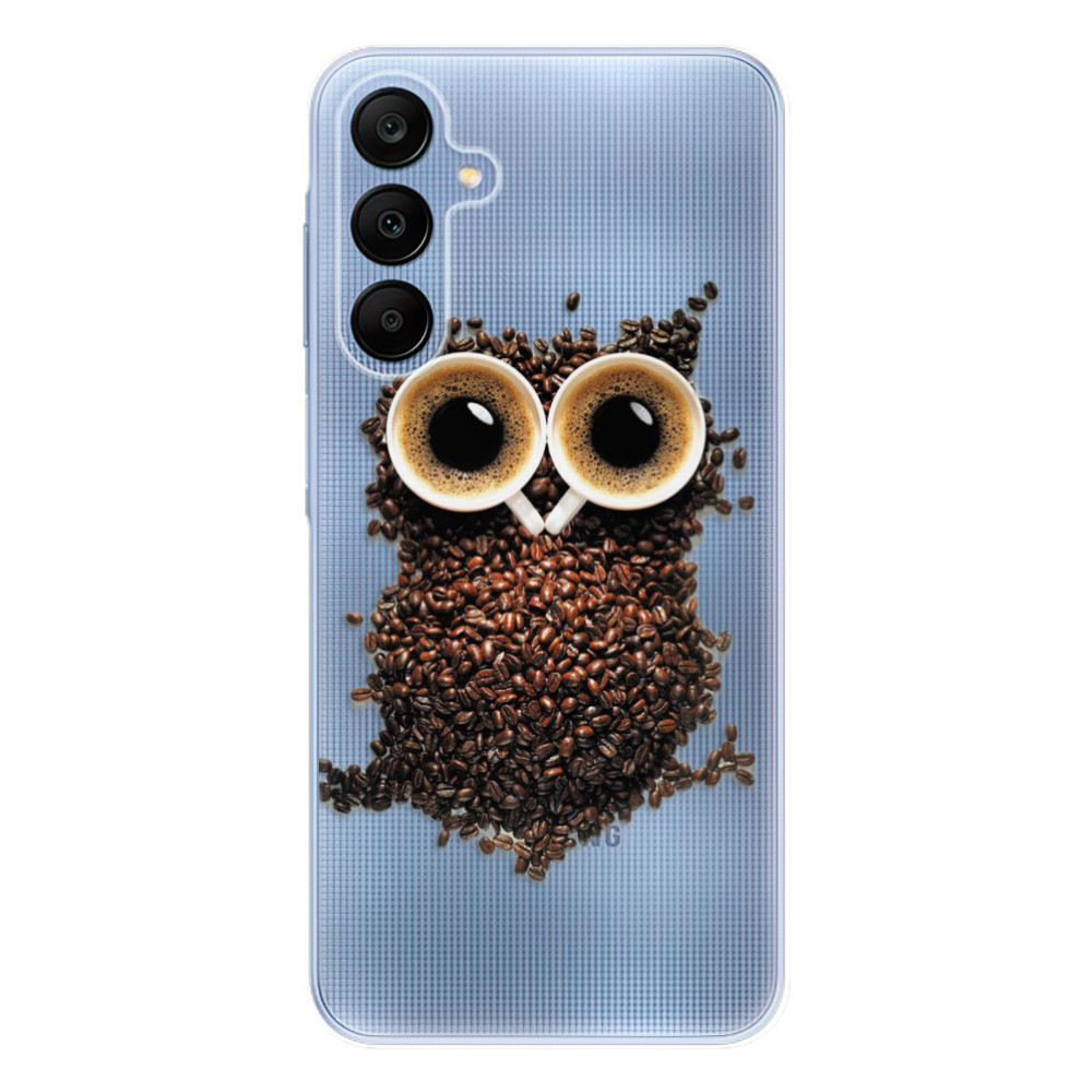 Odolné silikónové puzdro iSaprio - Owl And Coffee - Samsung Galaxy A25 5G