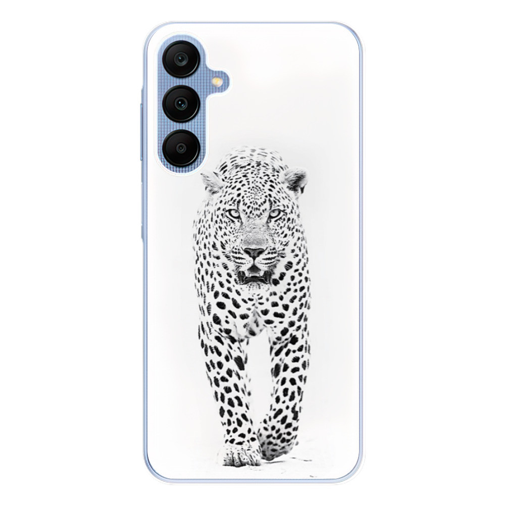 Odolné silikónové puzdro iSaprio - White Jaguar - Samsung Galaxy A25 5G