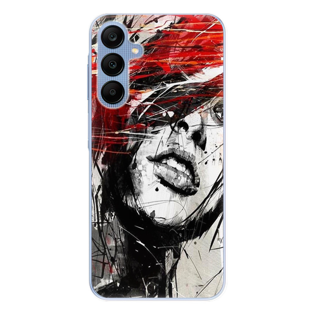Odolné silikónové puzdro iSaprio - Sketch Face - Samsung Galaxy A25 5G