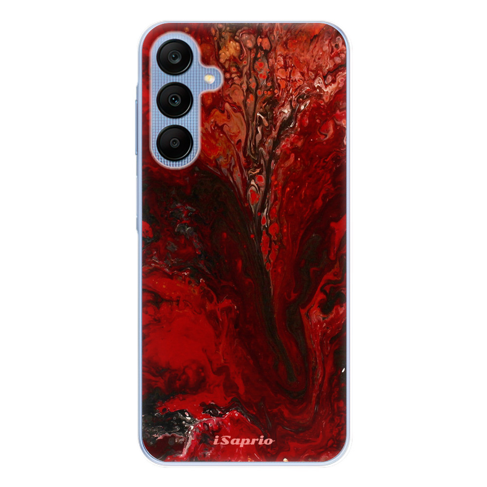 Odolné silikónové puzdro iSaprio - RedMarble 17 - Samsung Galaxy A25 5G