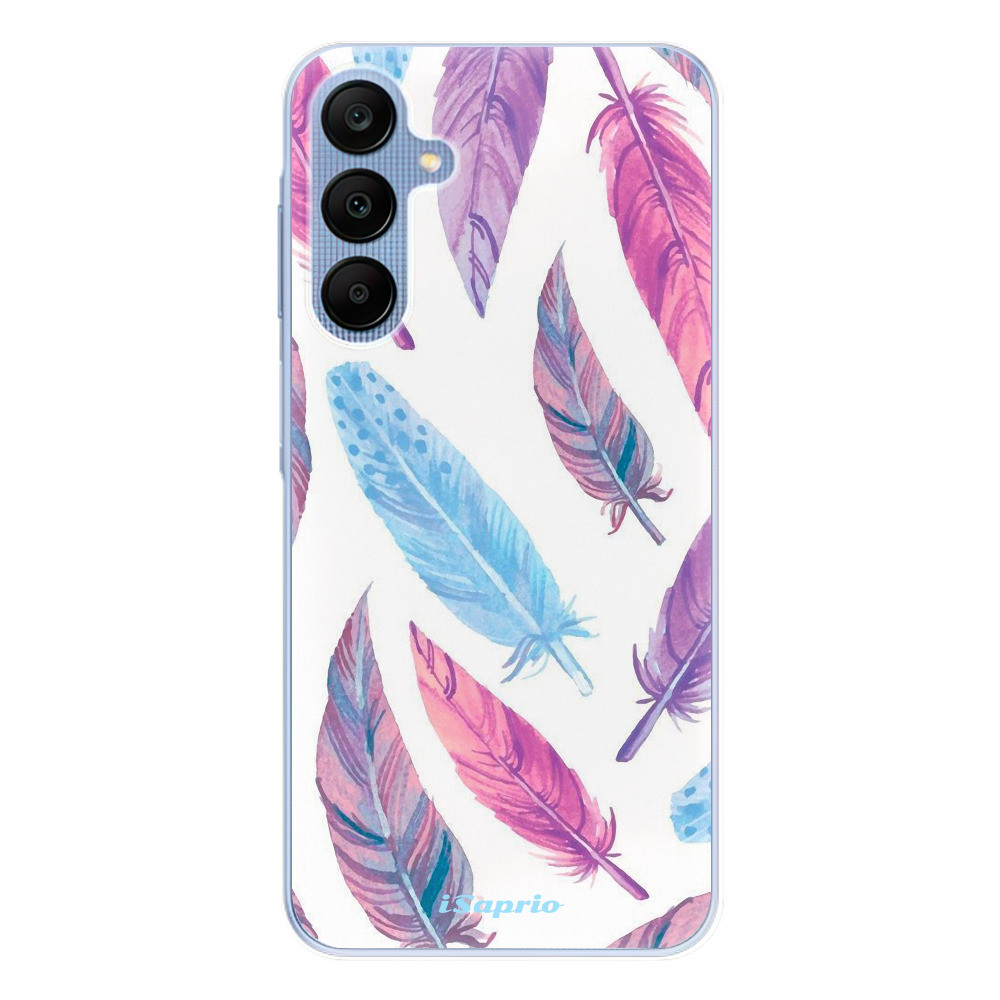 Odolné silikónové puzdro iSaprio - Feather Pattern 10 - Samsung Galaxy A25 5G