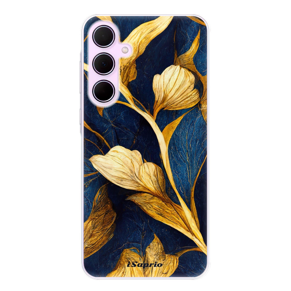 Odolné silikónové puzdro iSaprio - Gold Leaves - Samsung Galaxy A35 5G