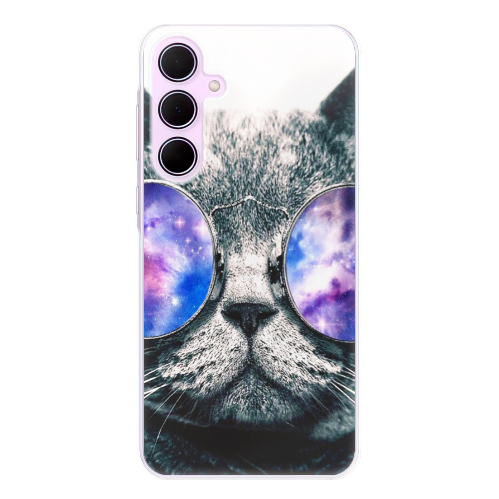 Odolné silikónové puzdro iSaprio - Galaxy Cat - Samsung Galaxy A35 5G