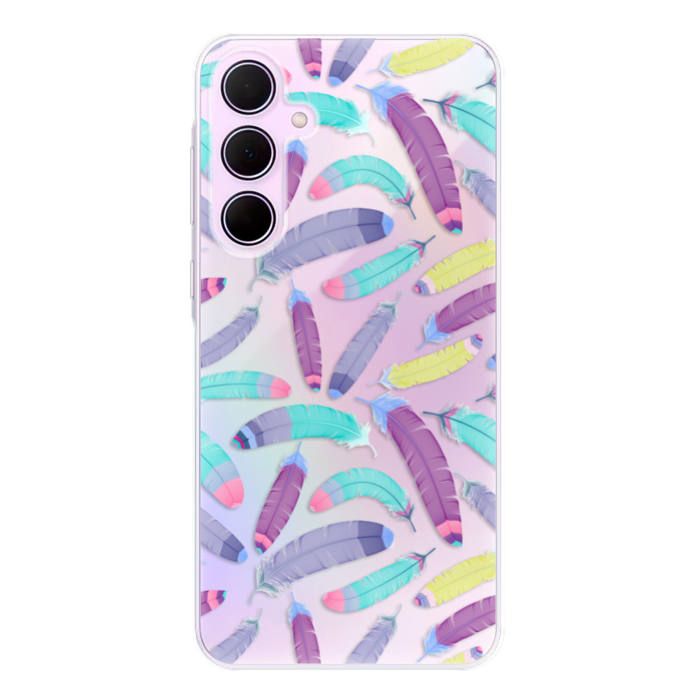 Odolné silikónové puzdro iSaprio - Feather Pattern 01 - Samsung Galaxy A35 5G