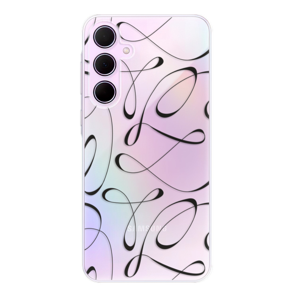 Odolné silikónové puzdro iSaprio - Fancy - black - Samsung Galaxy A35 5G
