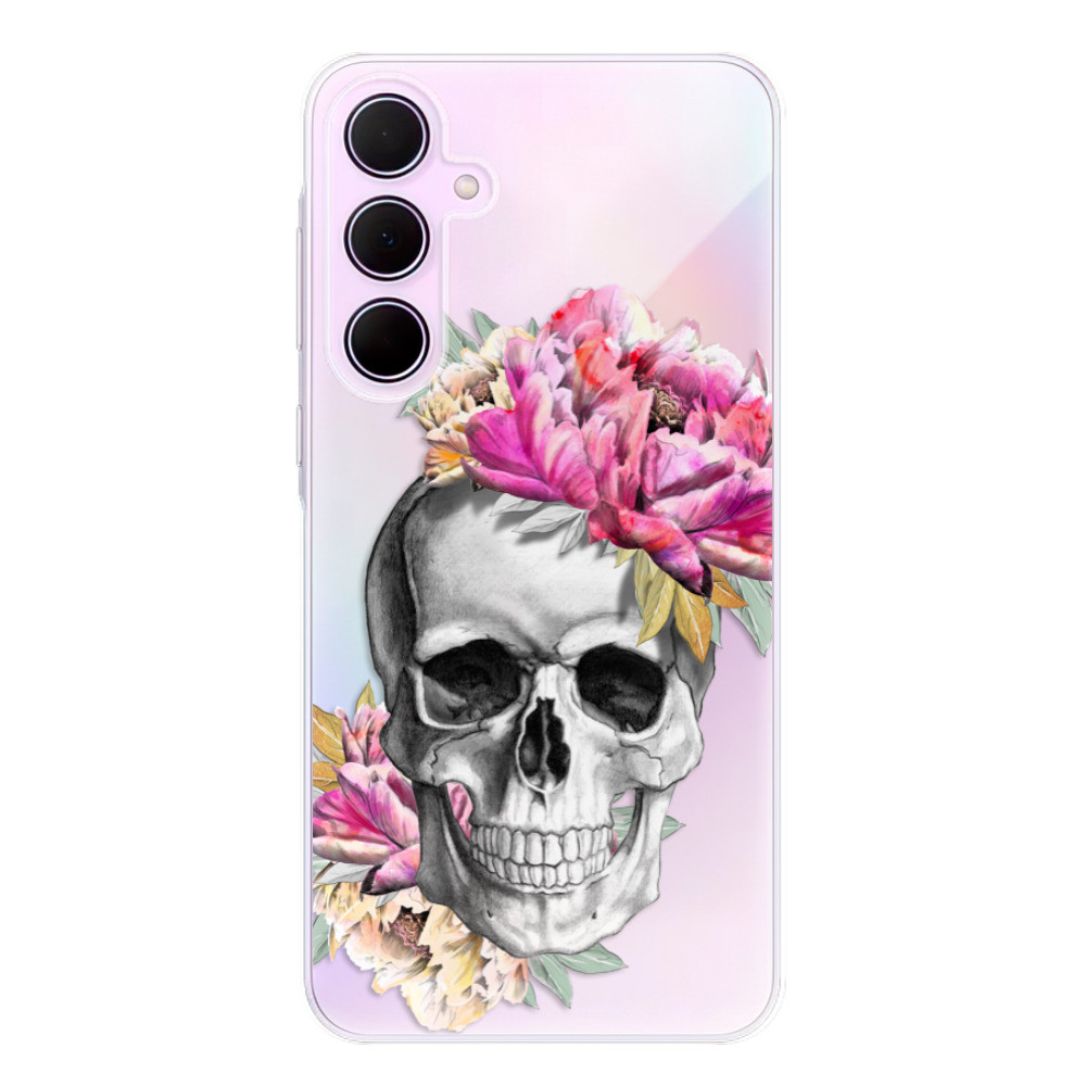 Odolné silikónové puzdro iSaprio - Pretty Skull - Samsung Galaxy A35 5G