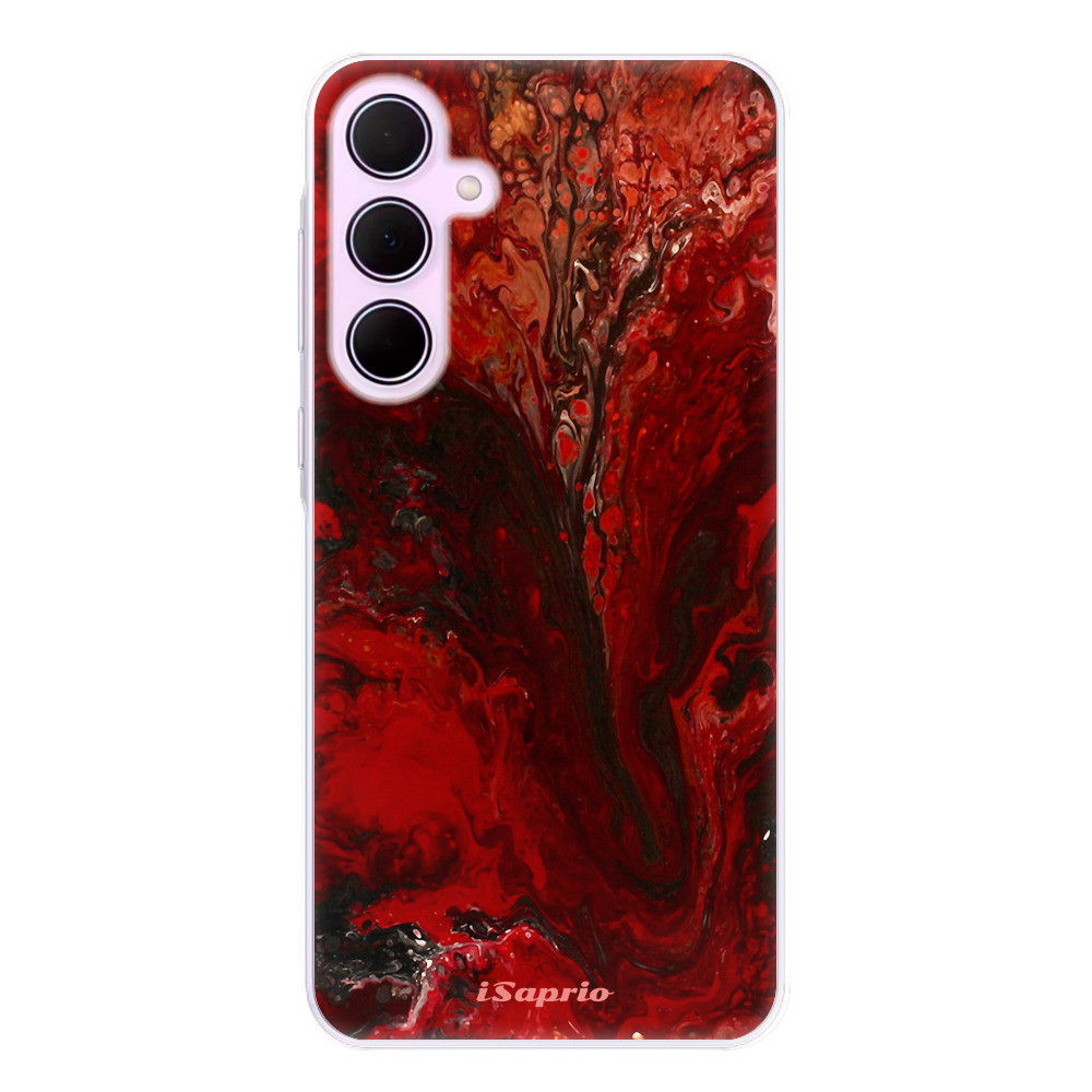 Odolné silikónové puzdro iSaprio - RedMarble 17 - Samsung Galaxy A35 5G