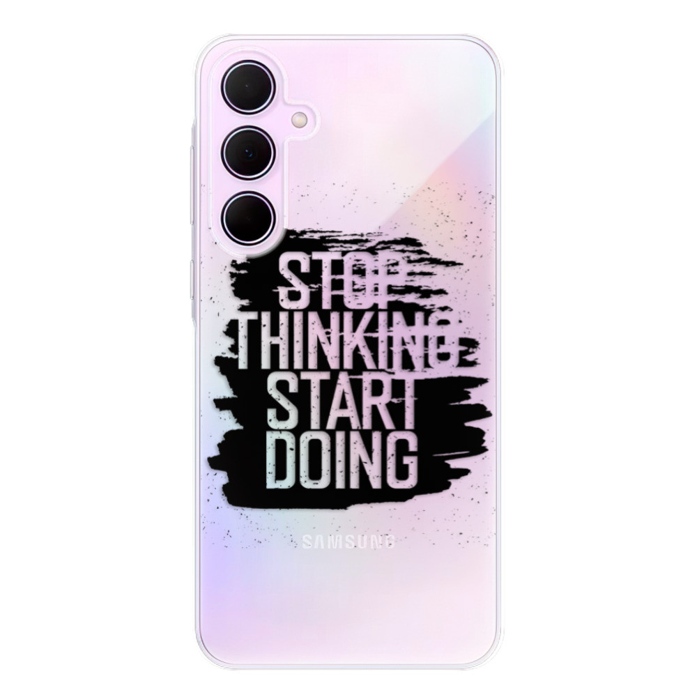 Odolné silikónové puzdro iSaprio - Start Doing - black - Samsung Galaxy A55 5G