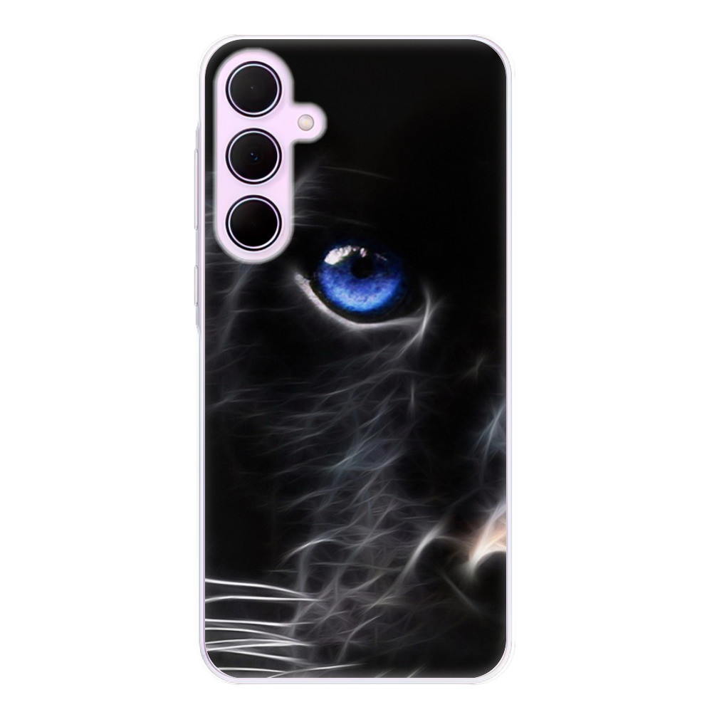 Odolné silikónové puzdro iSaprio - Black Puma - Samsung Galaxy A55 5G