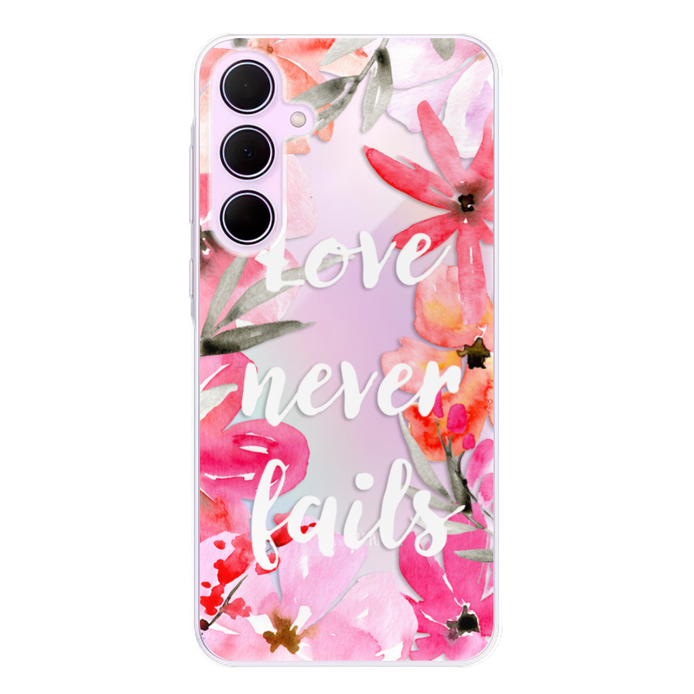 Odolné silikónové puzdro iSaprio - Love Never Fails - Samsung Galaxy A55 5G