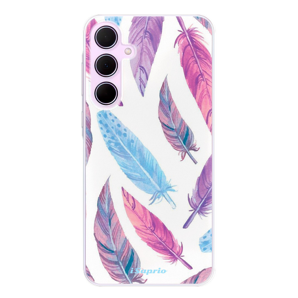 Odolné silikónové puzdro iSaprio - Feather Pattern 10 - Samsung Galaxy A55 5G