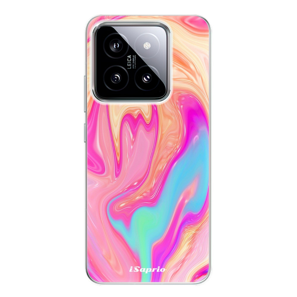 Odolné silikónové puzdro iSaprio - Orange Liquid - Xiaomi 14